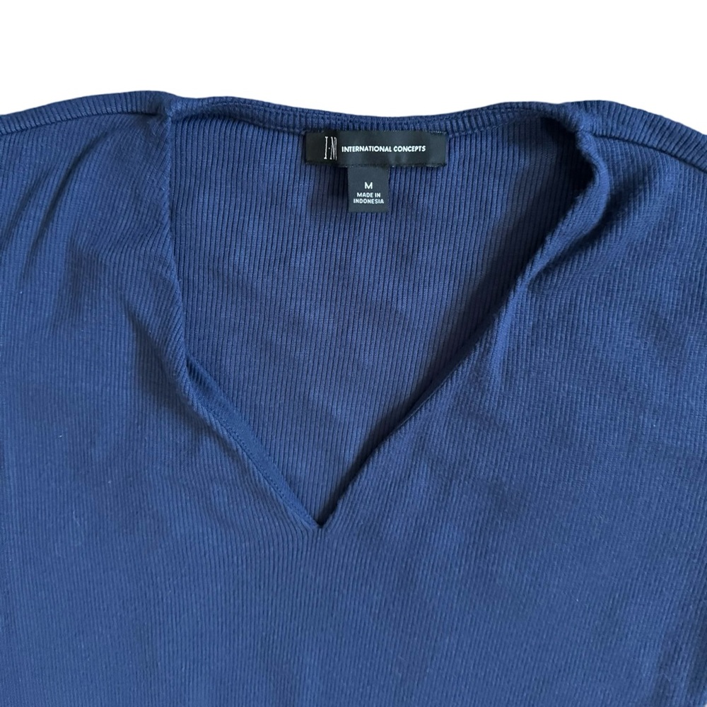 INC Navy T-Shirt Sz M